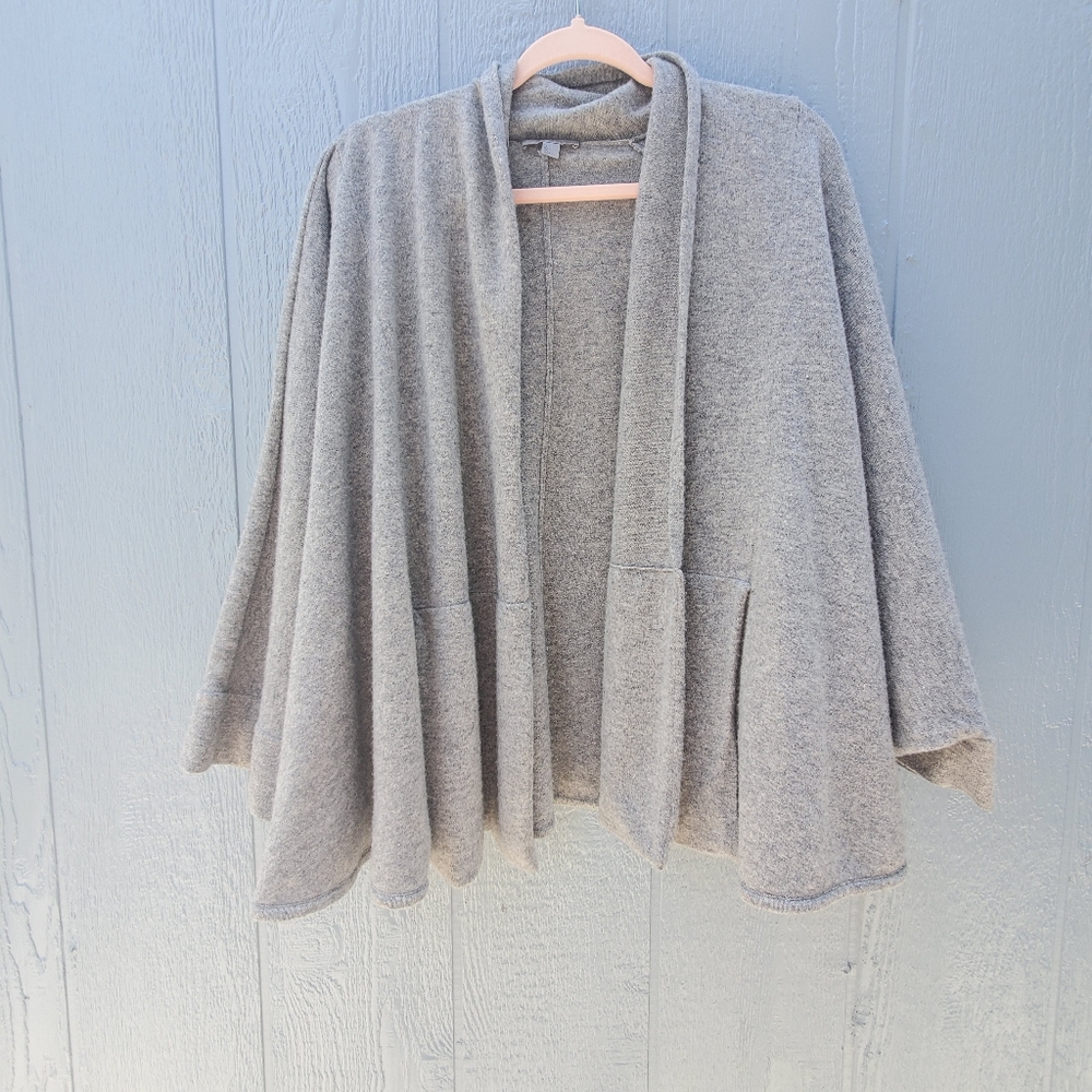COS Wool Dolman Poncho Open Front Cardigan